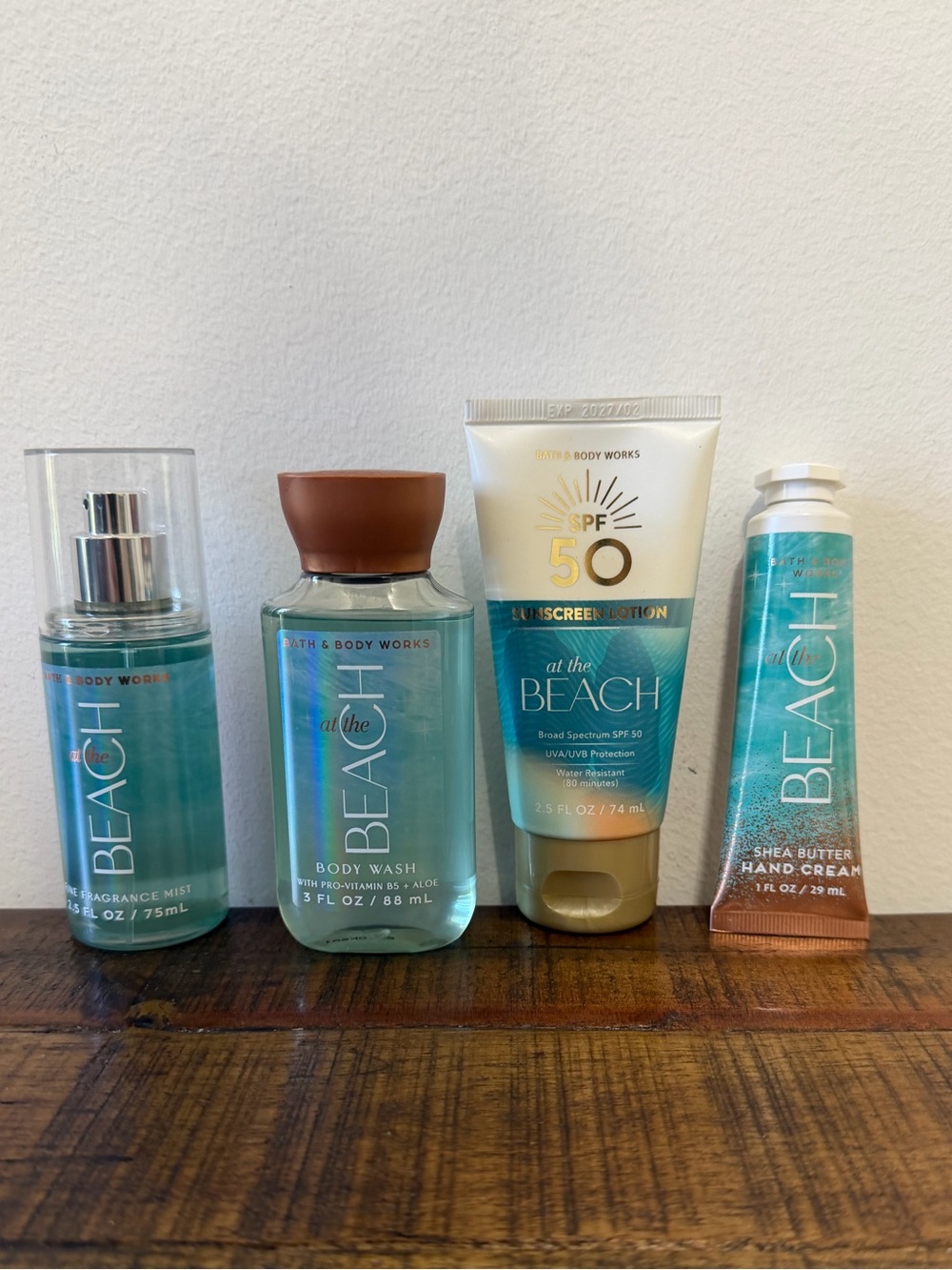 Bath & Body Works “at The Beach” Travel Set